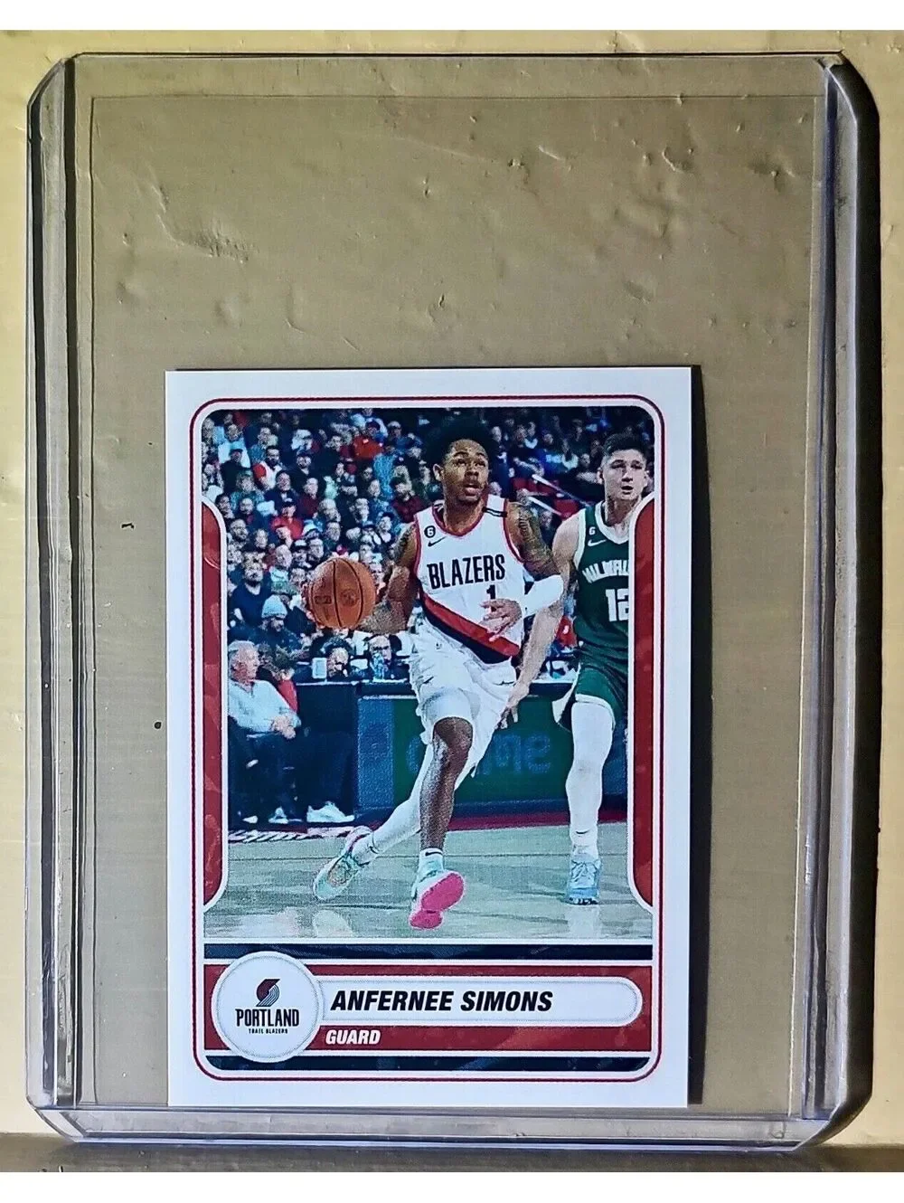 2023-24 Anfernee Simons Panini NBA Basketball #441 Sticker Trail Blazers